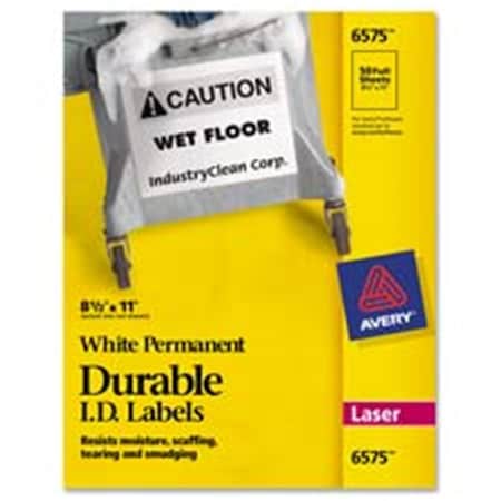 Workstationpro AVE6577 Durable ID Labels- Laser- Permanent- .63in.x3in.- WE TH3745851